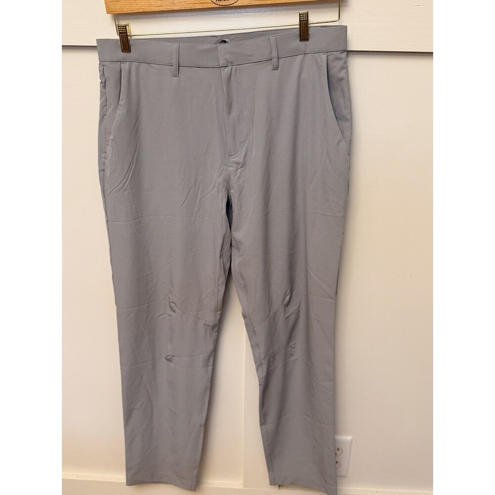 Fabletics The Only Pant Performance Travel Gray Mens Pants Size 36x30 Large NWT